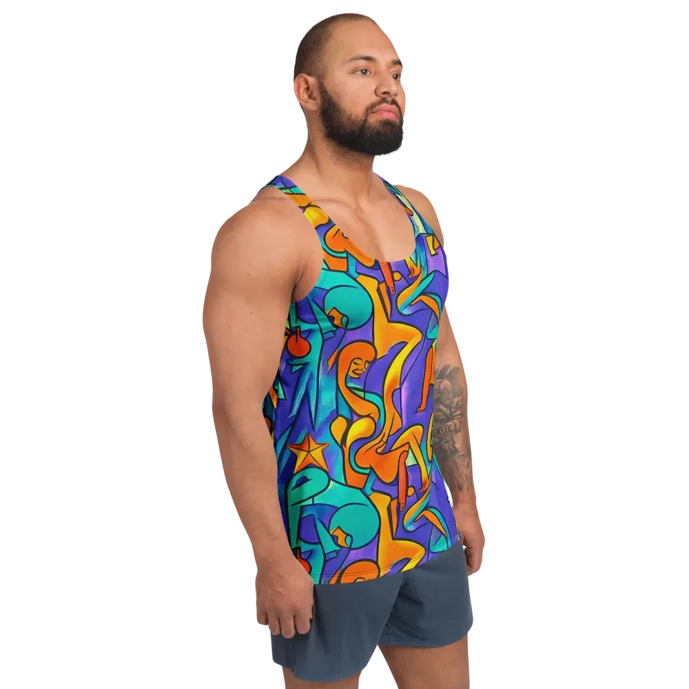 Surreal Movements on Men's Tank Top — Right Front
