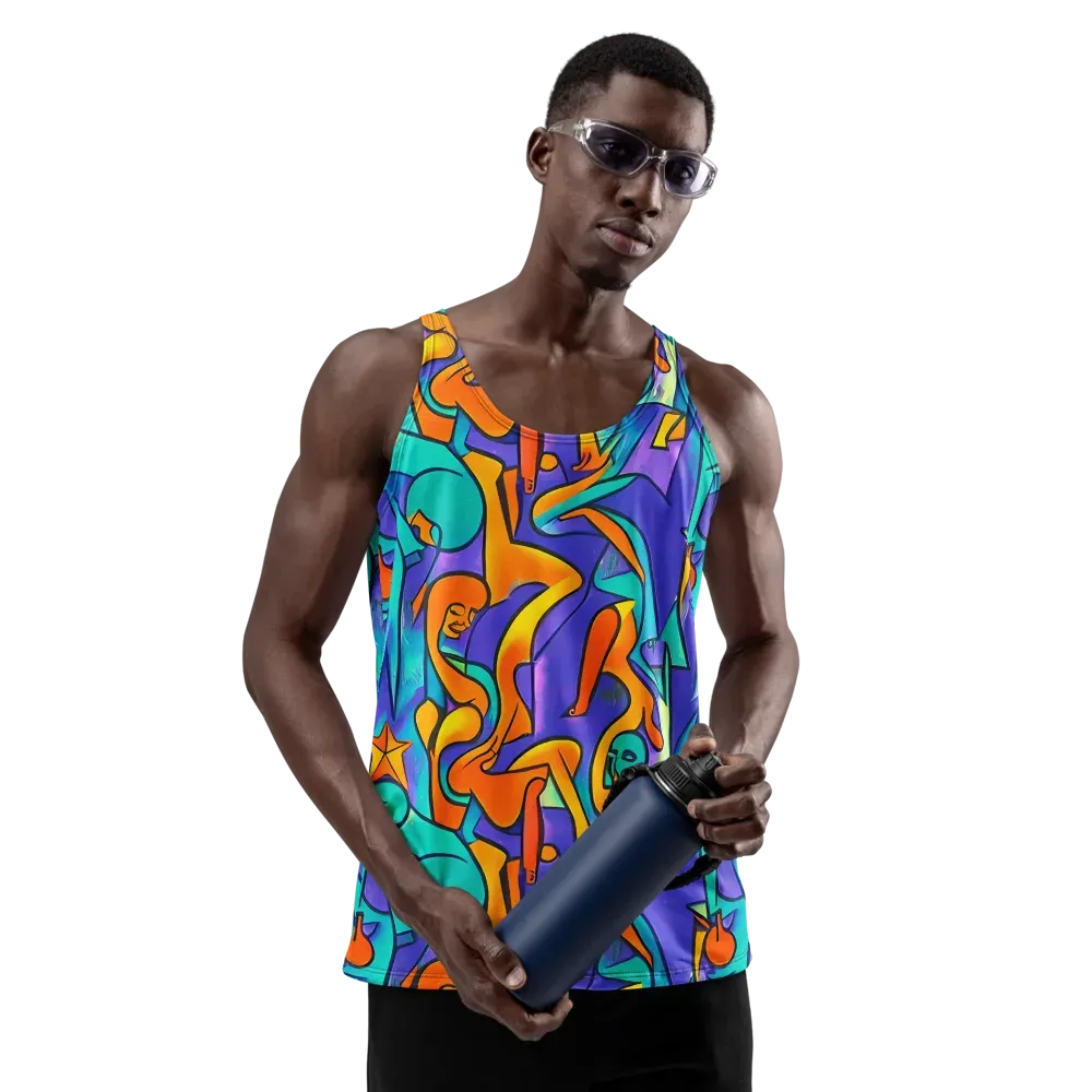 Surreal Movements on Men's Tank Top — Front