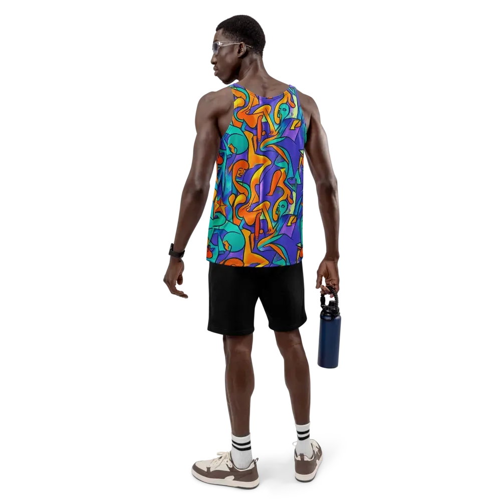 Surreal Movements on Men's Tank Top — Back