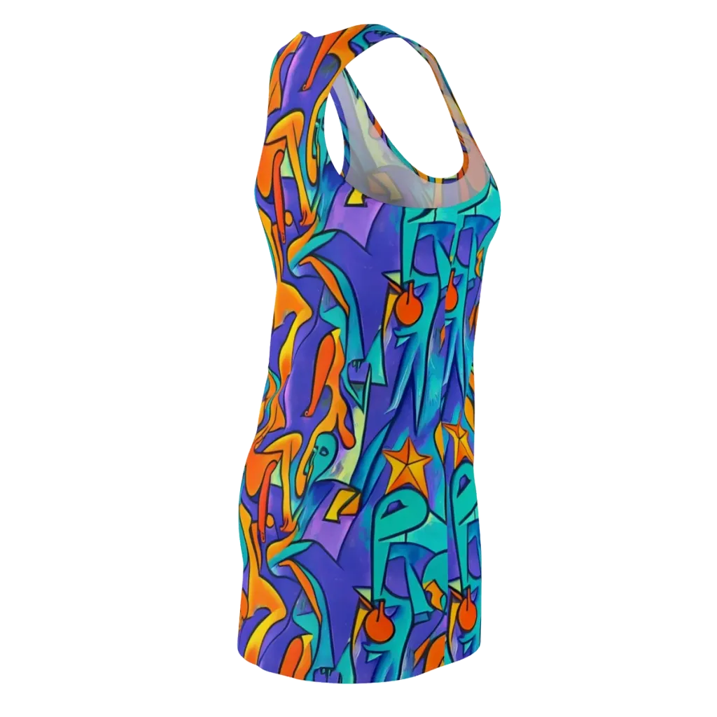 Surreal Movements on Racerback Dress — Back Side