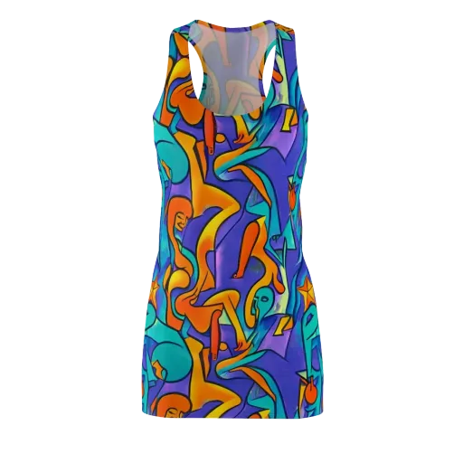 Surreal Movements on a Racerback Dress