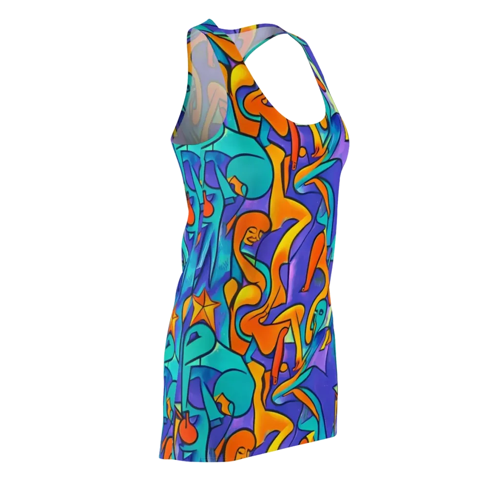 Surreal Movements on Racerback Dress — Front Side