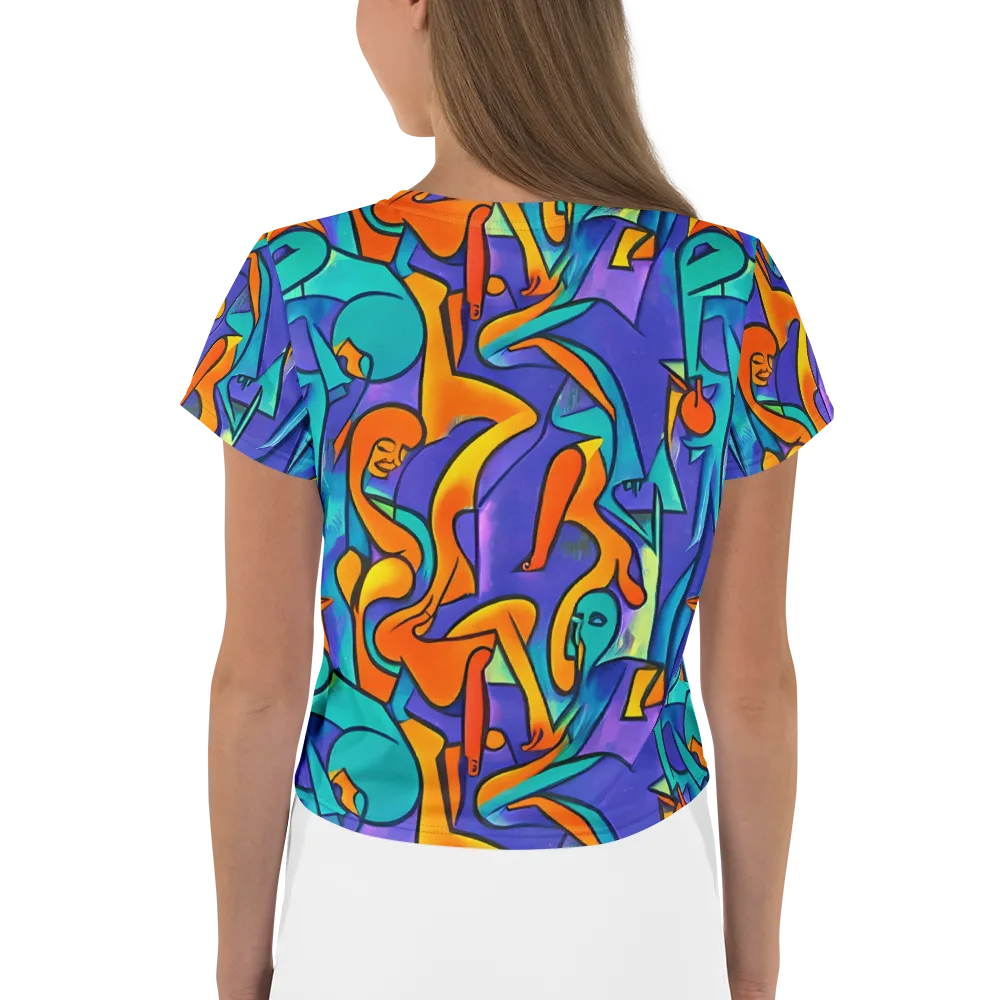 Surreal Movements on Crop Tee — Back