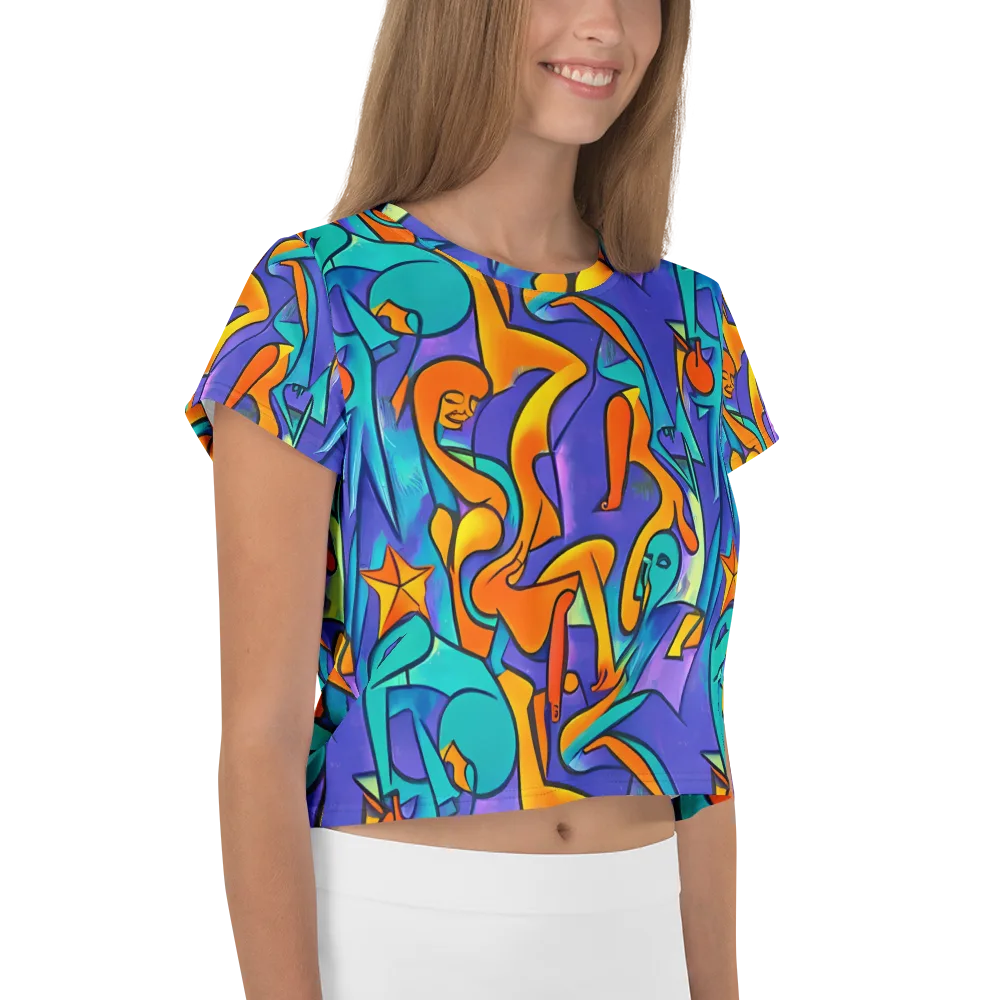 Surreal Movements on Crop Tee — Right