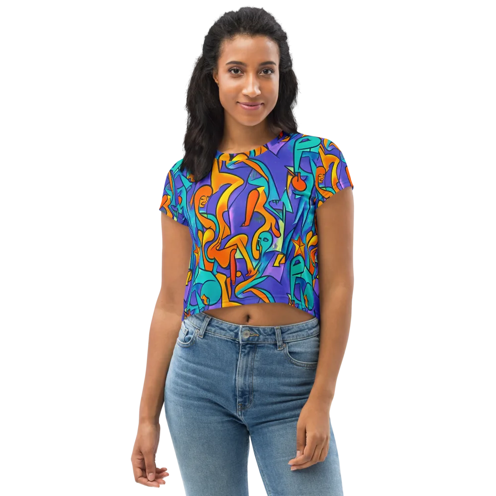 Surreal Movements on Crop Tee — Front