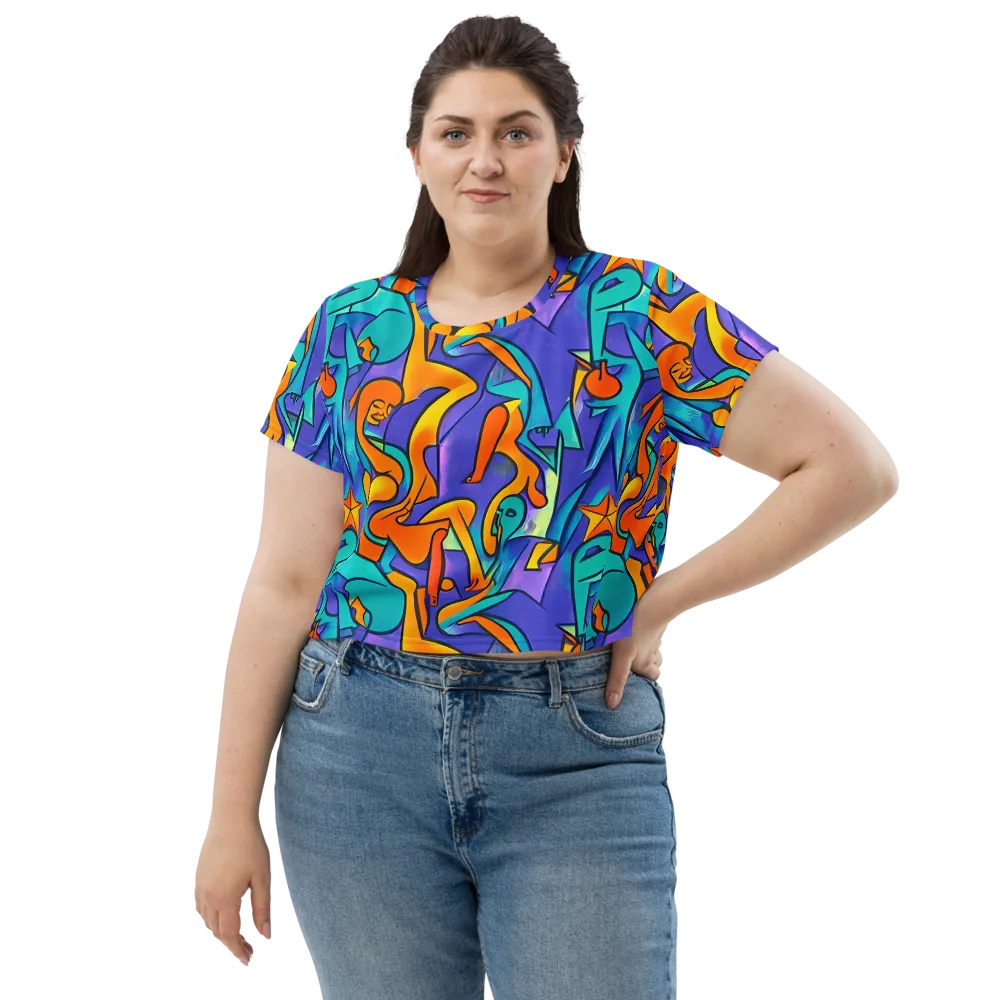 Surreal Movements on Crop Tee — Front