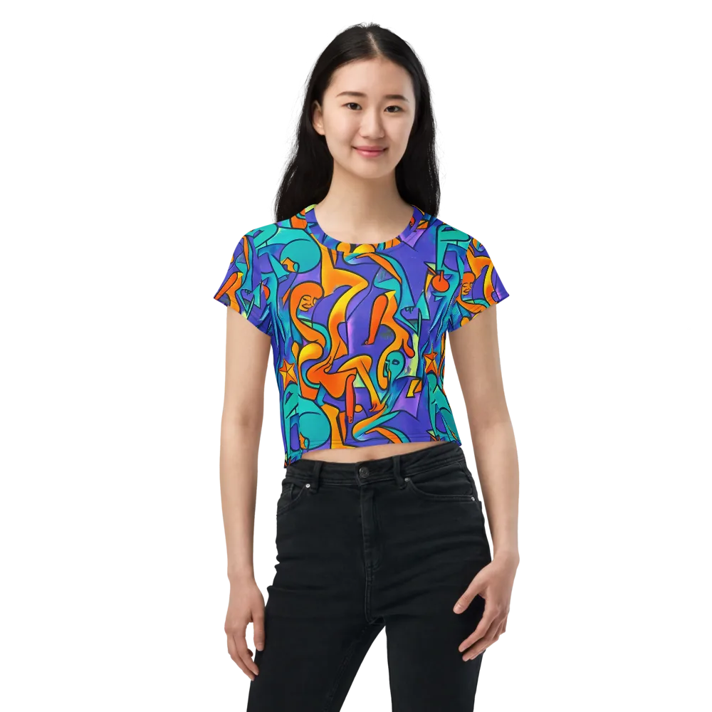 Surreal Movements on Crop Tee — Front