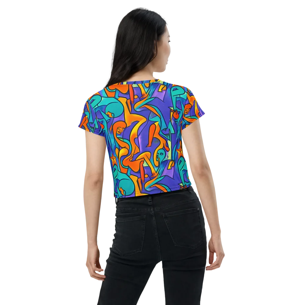 Surreal Movements on Crop Tee — Back