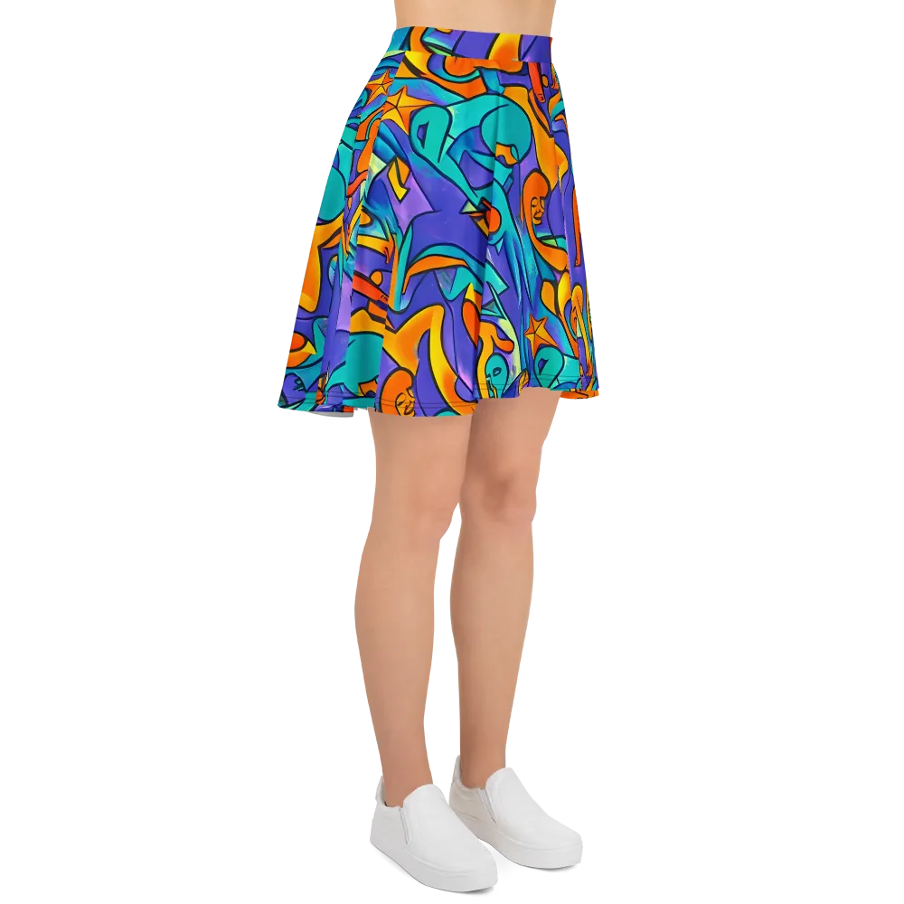 Surreal Movements on Skater Skirt — Right