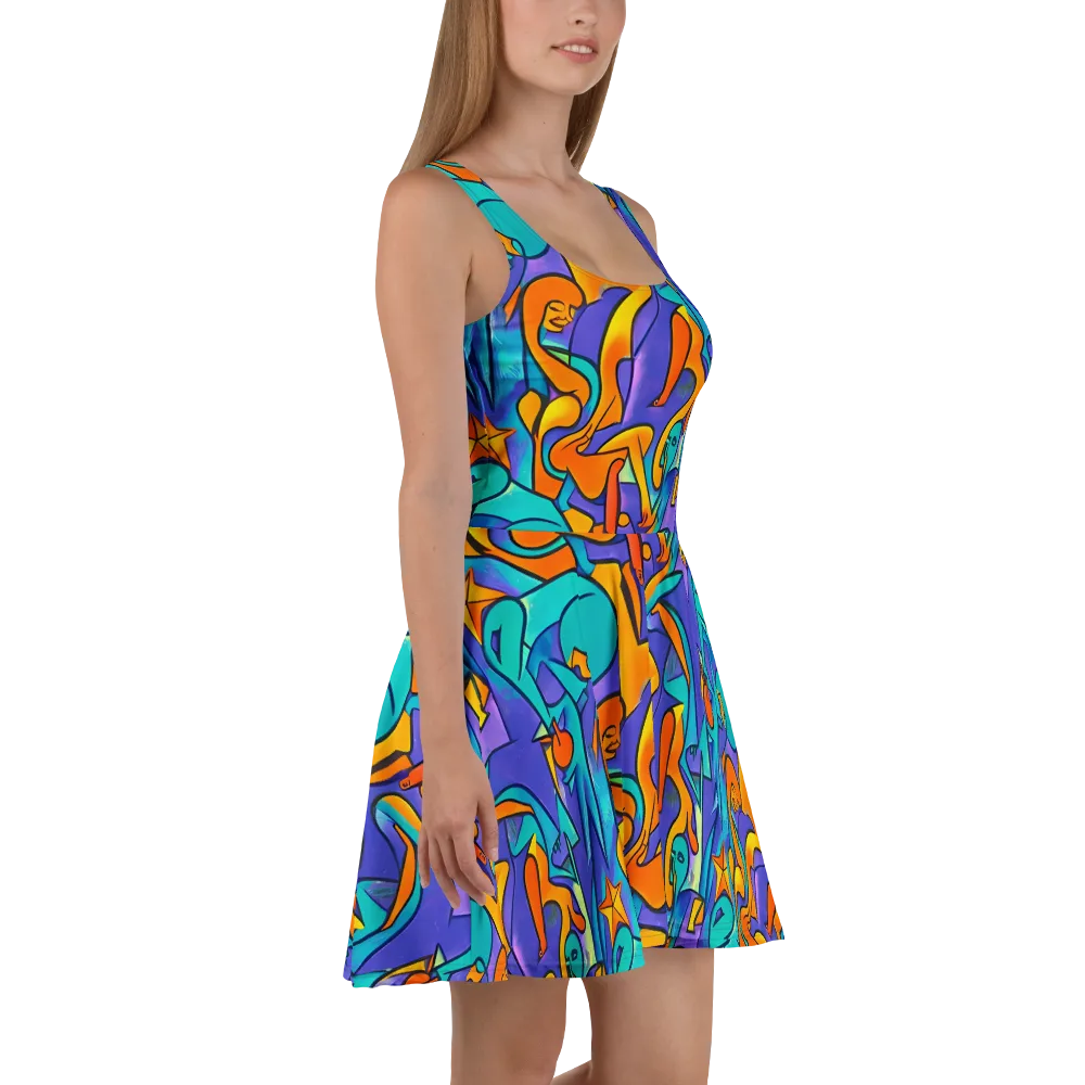 Surreal Movements on Skater Dress — Right