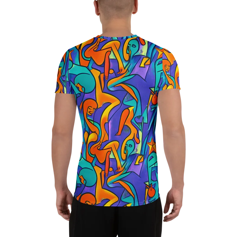 Surreal Movements on Men's Athletic T-Shirt — Back