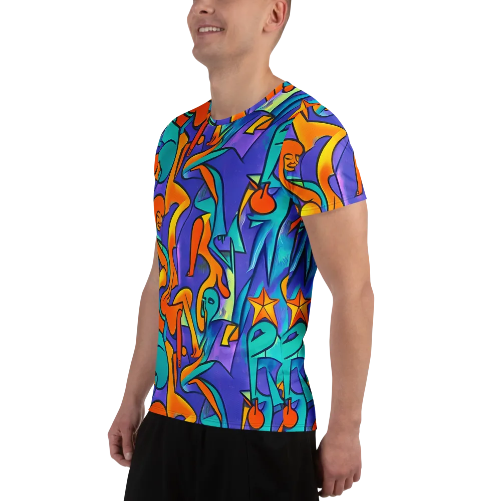 Surreal Movements on Men's Athletic T-Shirt — Left
