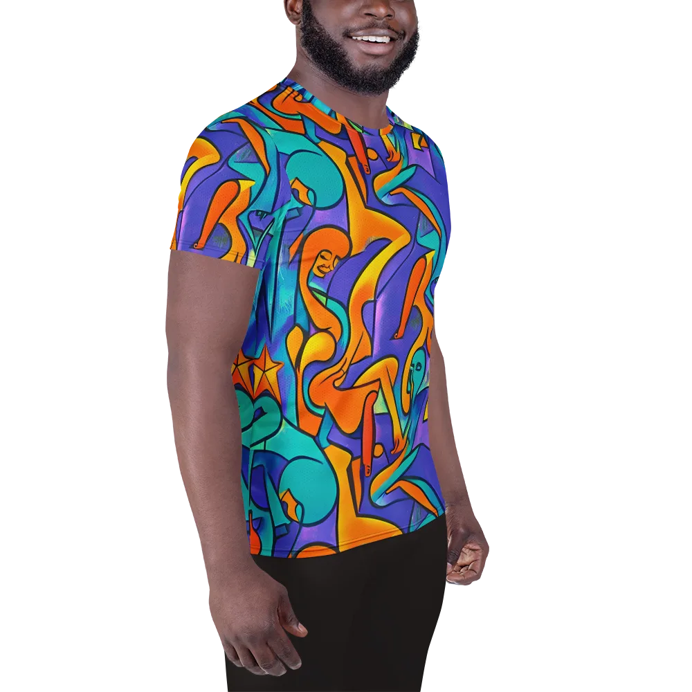 Surreal Movements on Men's Athletic T-Shirt — Right