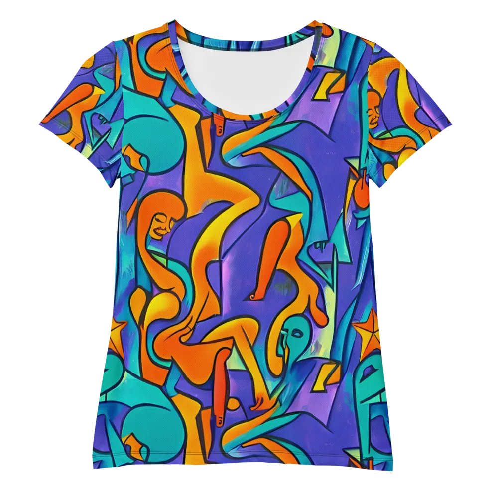 Surreal Movements on Women's Athletic T-Shirt — Front