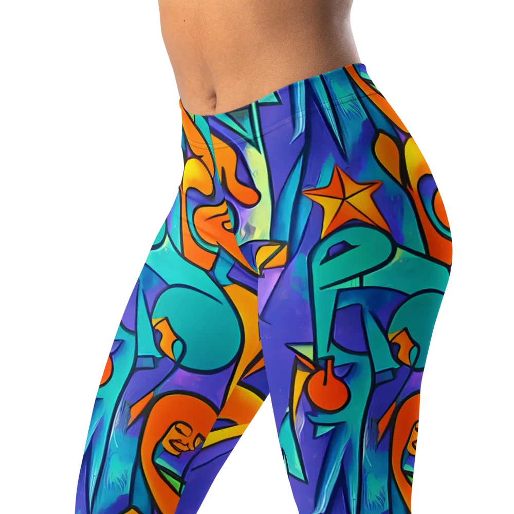 Surreal Movements on Leggings — Left Front