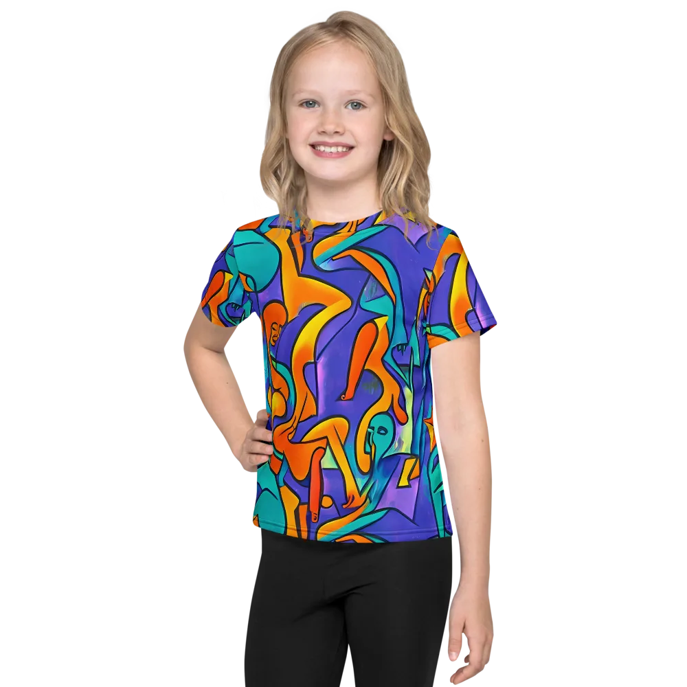 Surreal Movements on Kids Crew Neck T-Shirt — Front