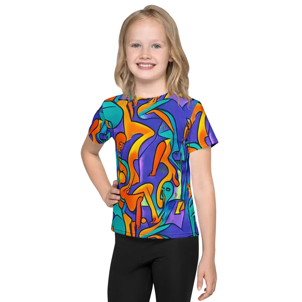 Surreal Movements on Kids Crew Neck T-Shirt — Front