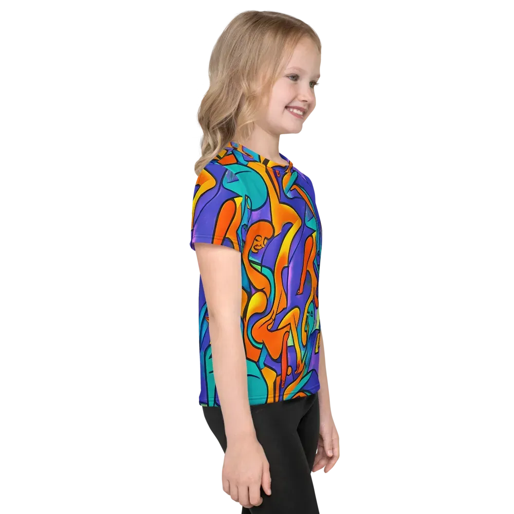 Surreal Movements on Kids Crew Neck T-Shirt — Right