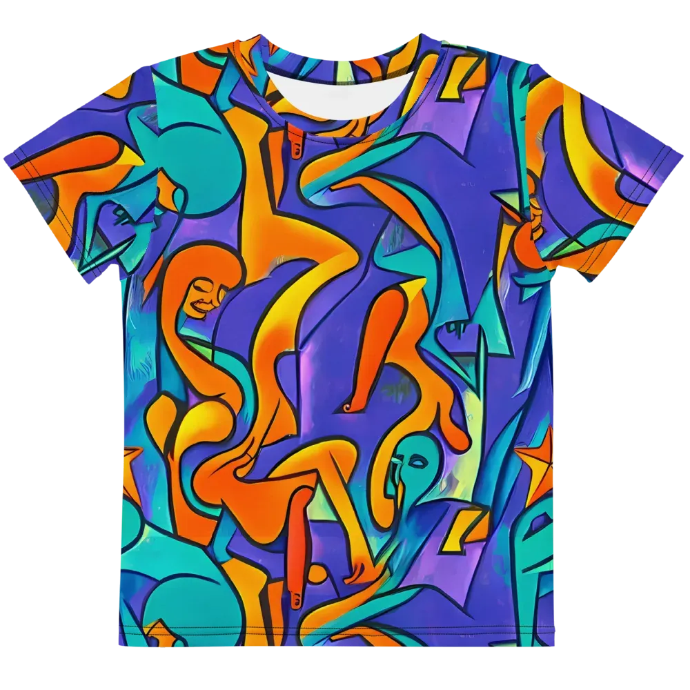 Surreal Movements on Kids Crew Neck T-Shirt — Front