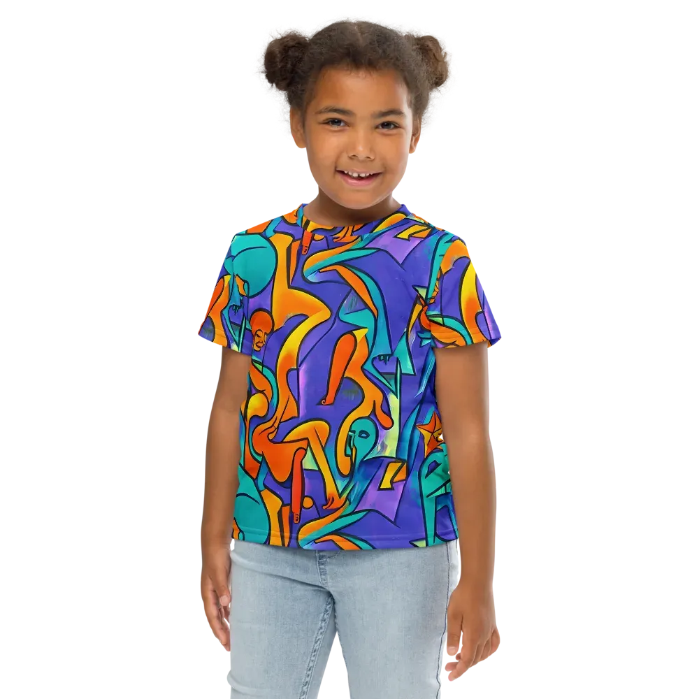 Surreal Movements on Kids Crew Neck T-Shirt — Front