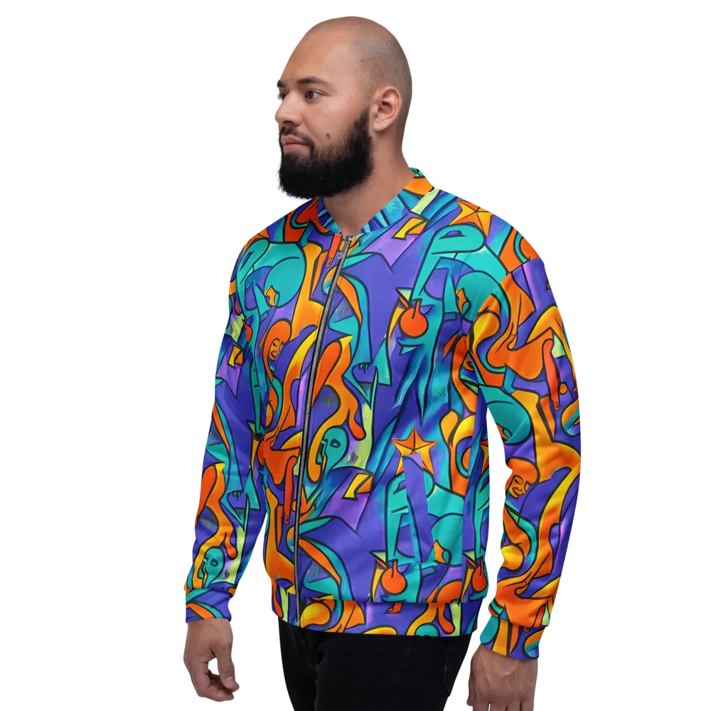 Surreal Movements on Bomber Jacket — Left