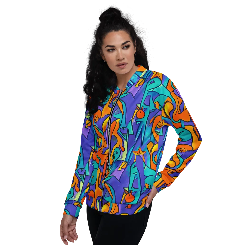Surreal Movements on Bomber Jacket — Left
