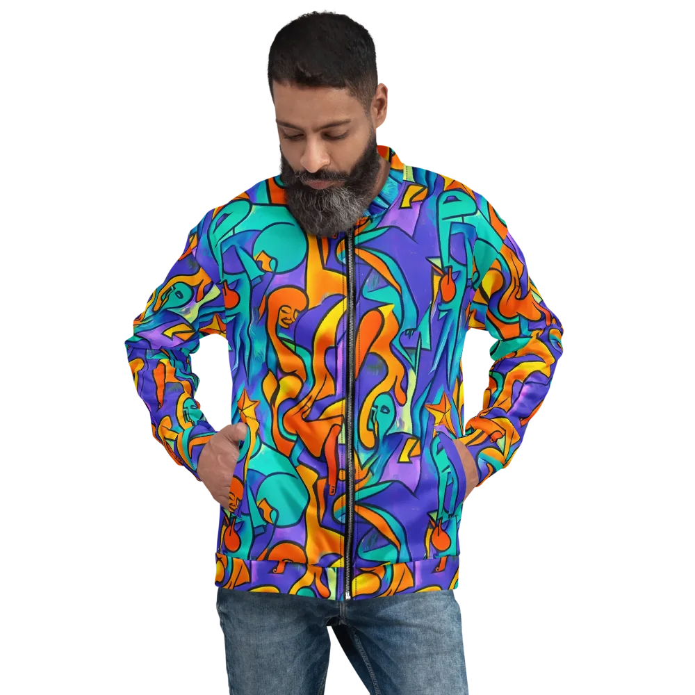 Surreal Movements on Bomber Jacket — Front