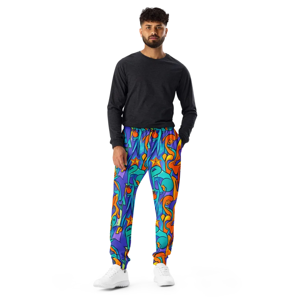 Surreal Movements on Men's Joggers — Front