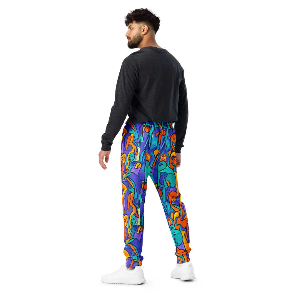 Surreal Movements on Men's Joggers — Back