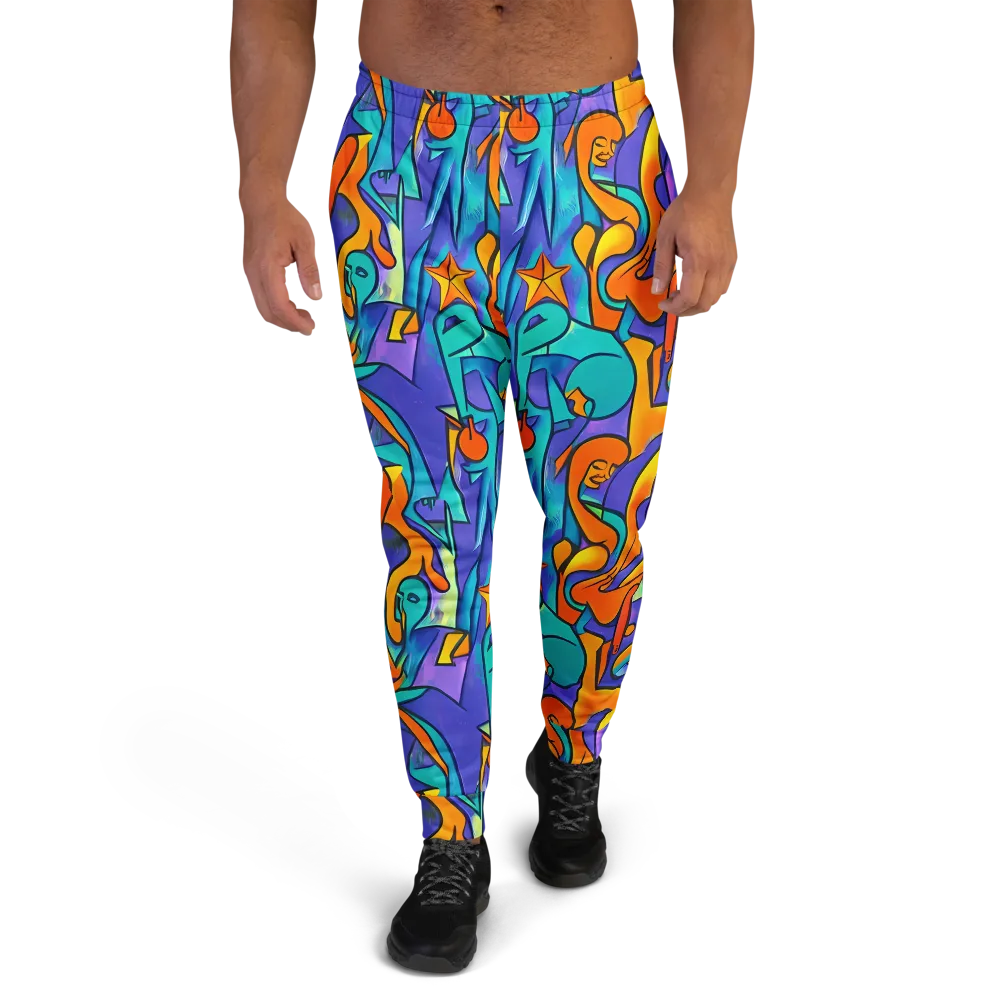 Surreal Movements on Men's Joggers — Front