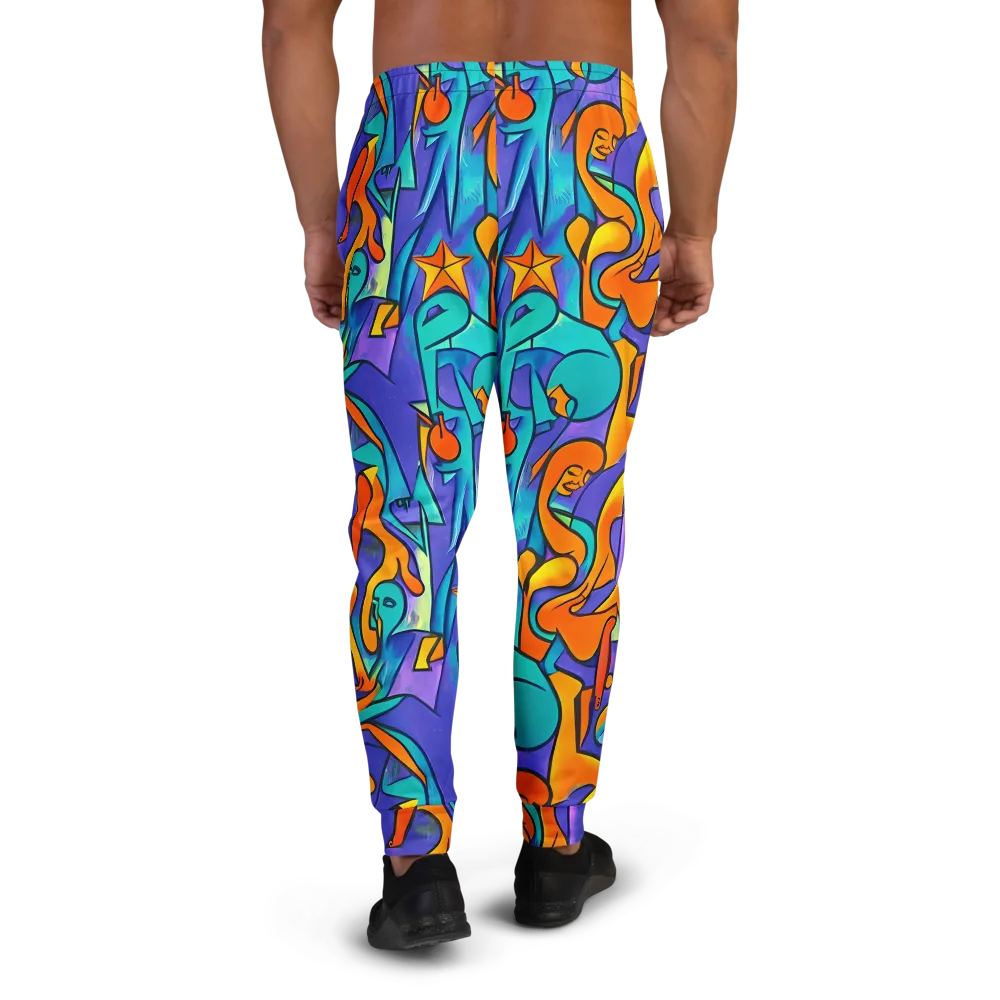 Surreal Movements on Men's Joggers — Back