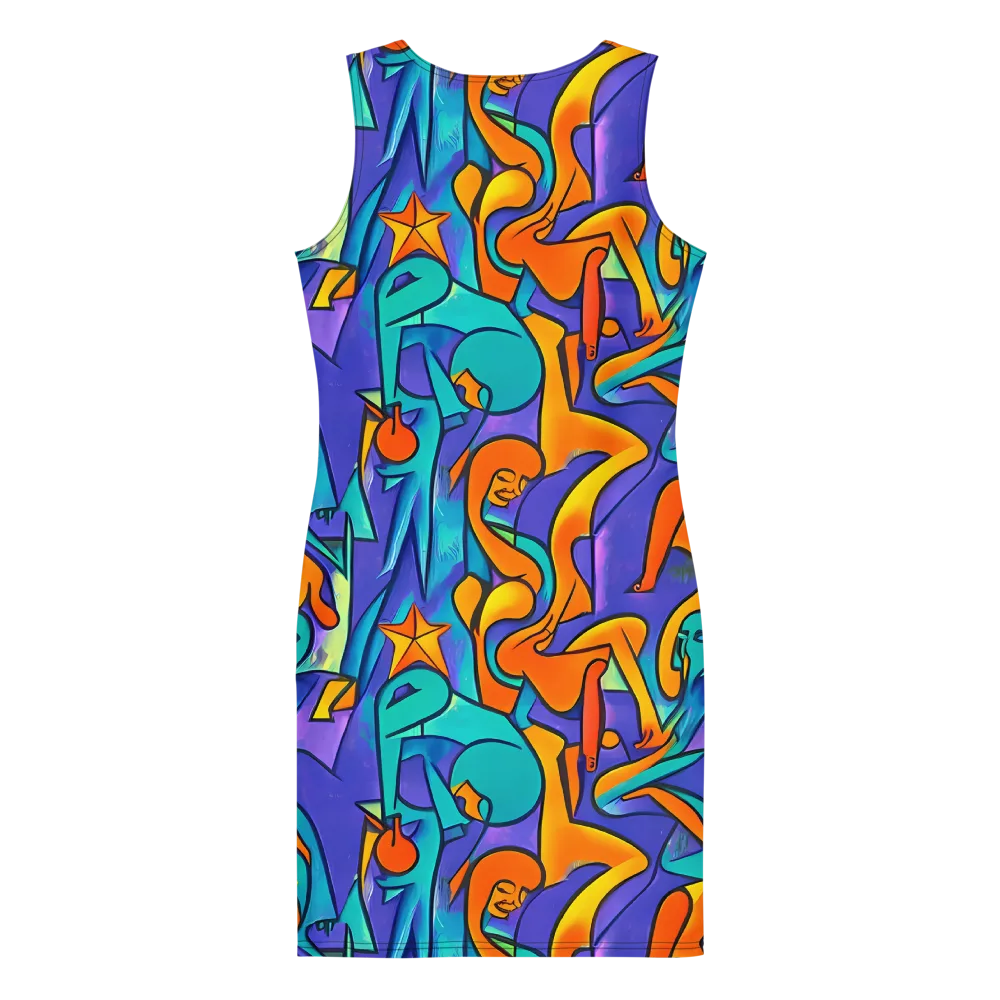 Surreal Movements on Bodycon Dress — Back