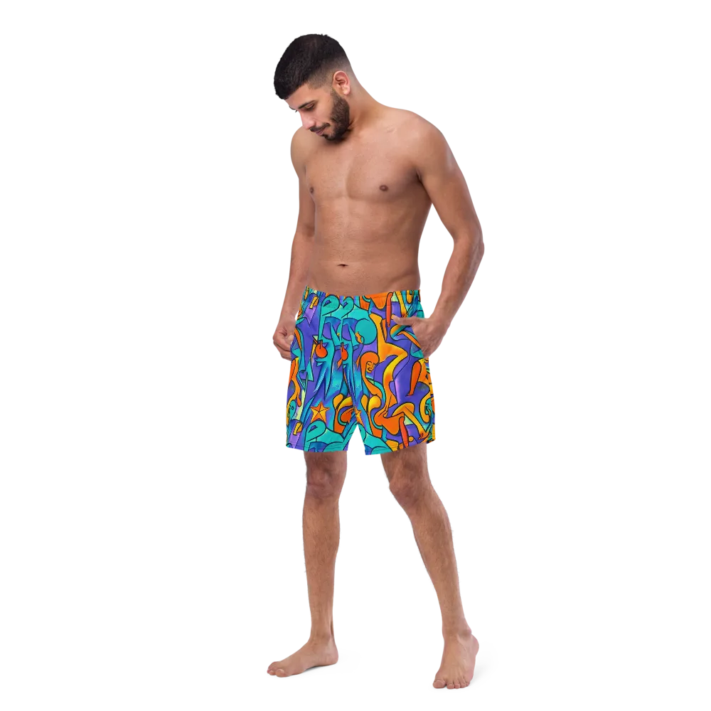 Surreal Movements on Swim Trunks — Left Front