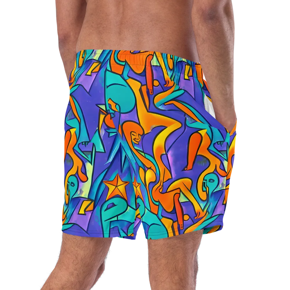 Surreal Movements on Swim Trunks — Right Back