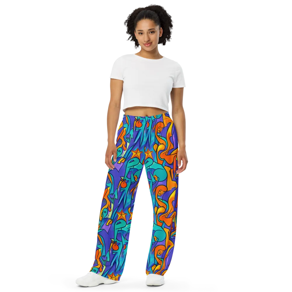 Surreal Movements on Wide-Leg Pants — Front