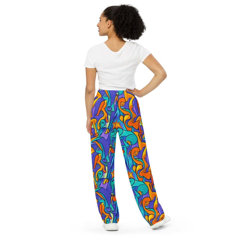 Surreal Movements on Wide-Leg Pants — Back