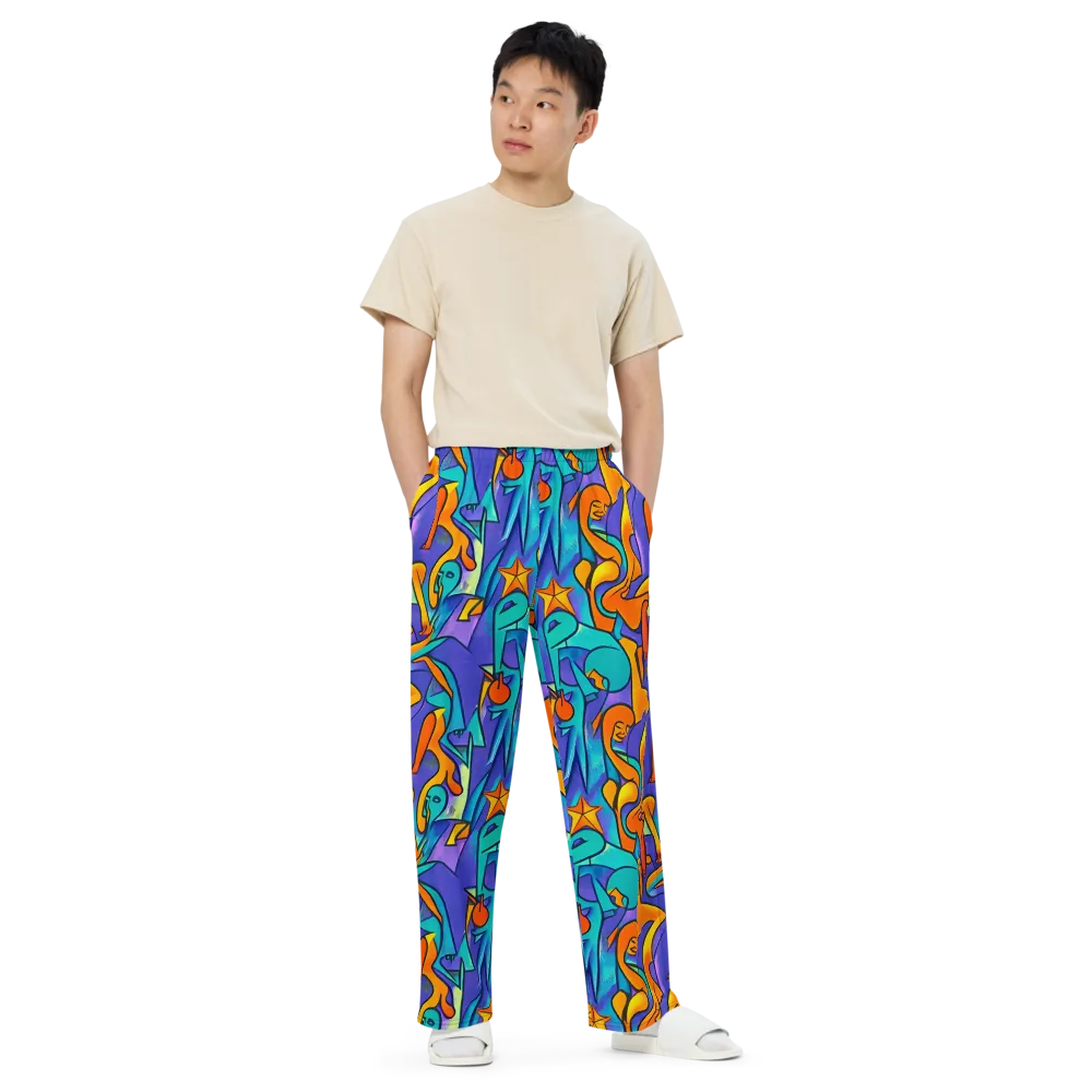 Surreal Movements on Wide-Leg Pants — Front