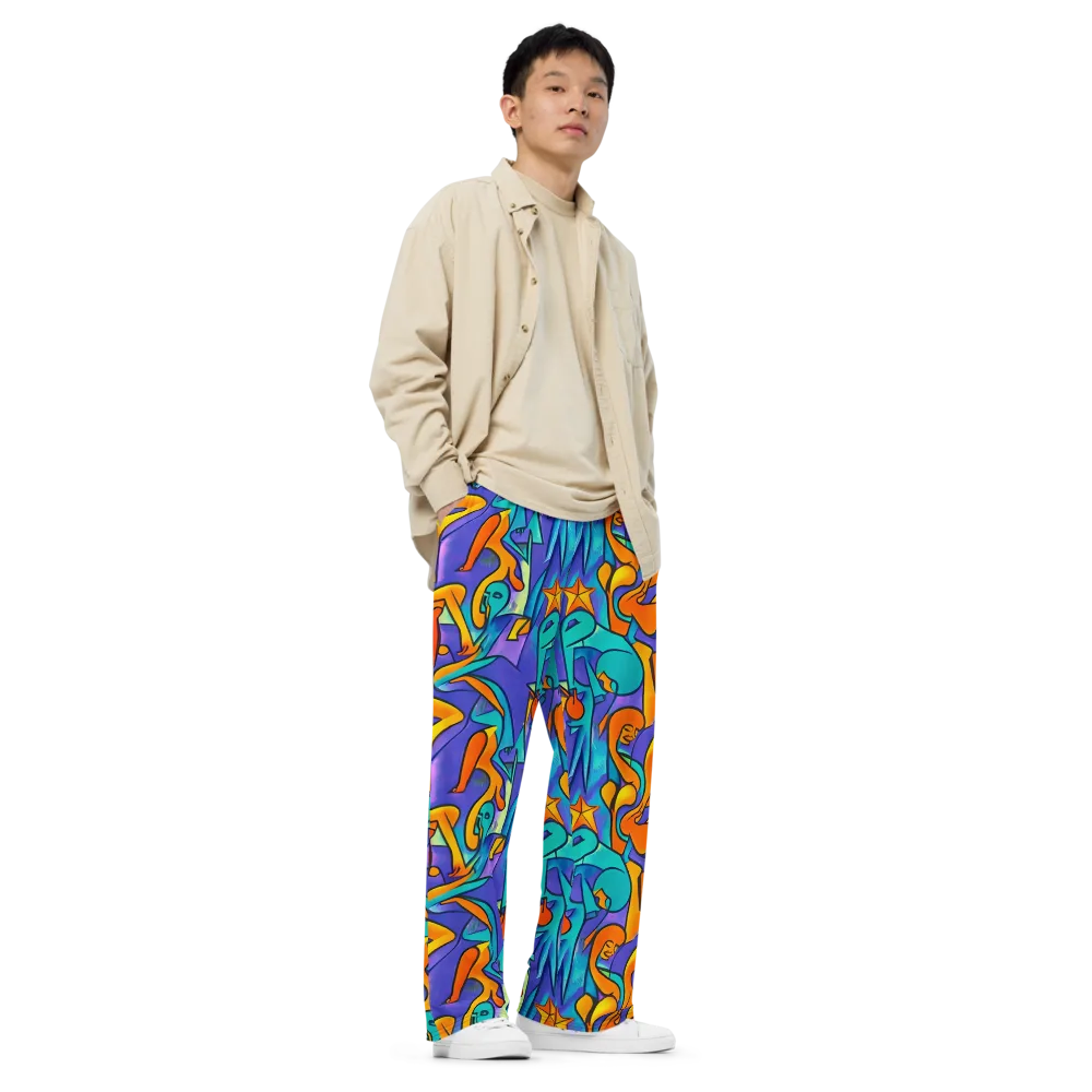 Surreal Movements on Wide-Leg Pants — Right Front