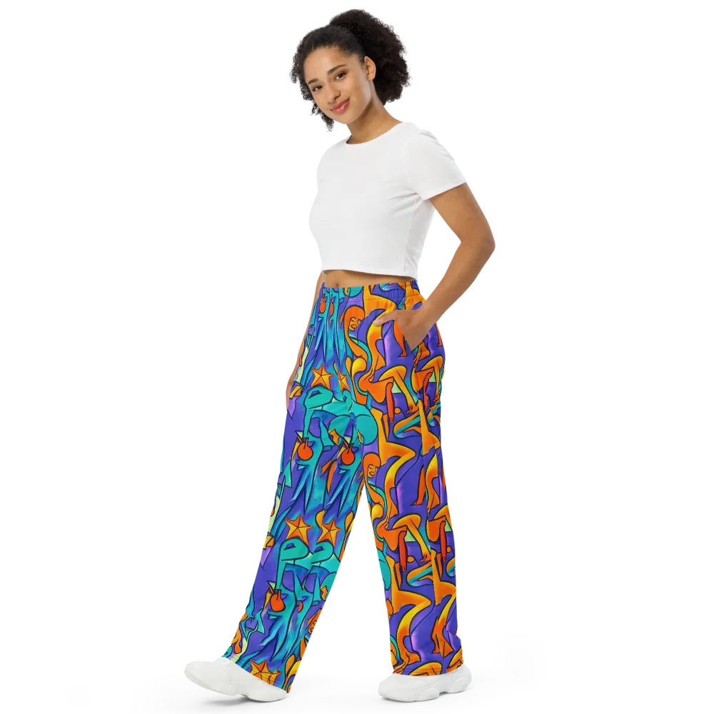 Surreal Movements on Wide-Leg Pants — Left Front
