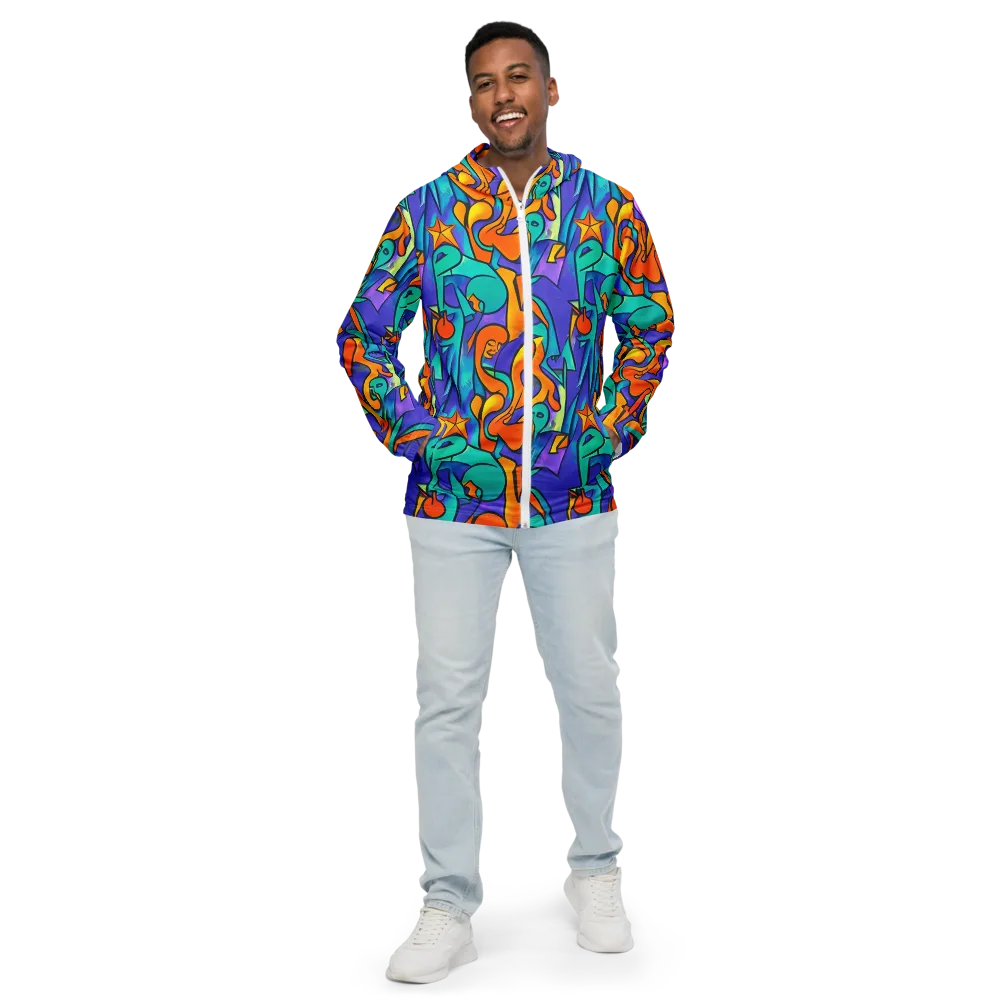 Surreal Movements on Men's Windbreaker — Front