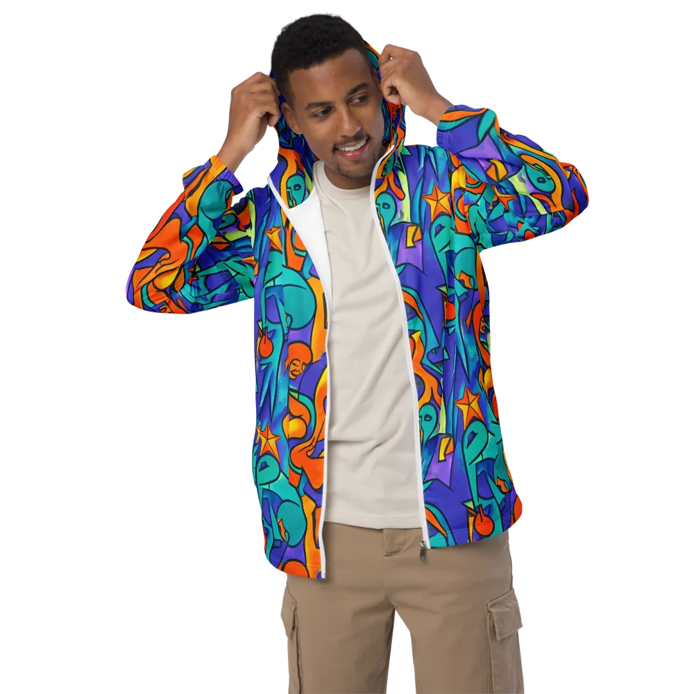 Surreal Movements on Men's Windbreaker — Front