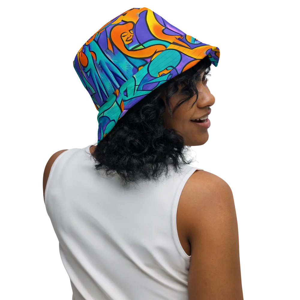 Surreal Movements on Reversible Bucket Hat — Right Outside