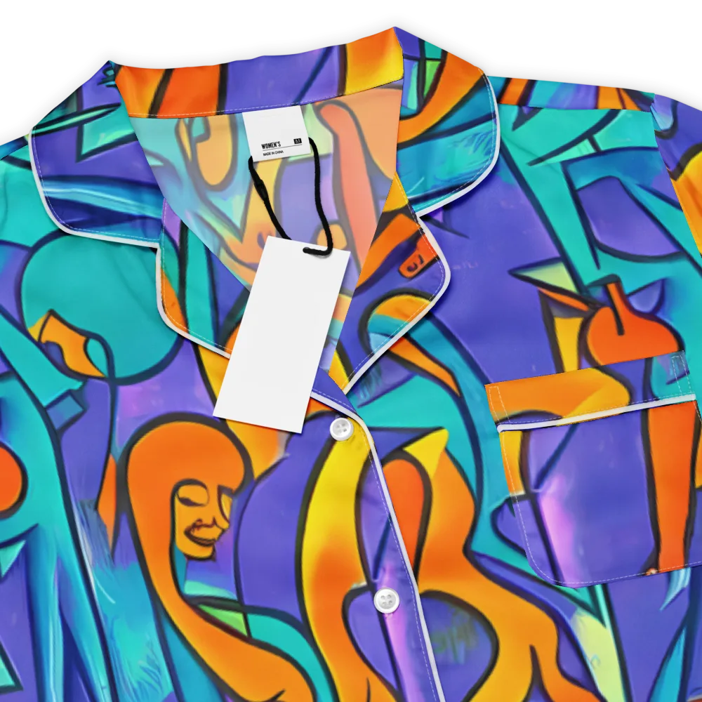 Surreal Movements on Women's Short Sleeve Pajama Top — Product details