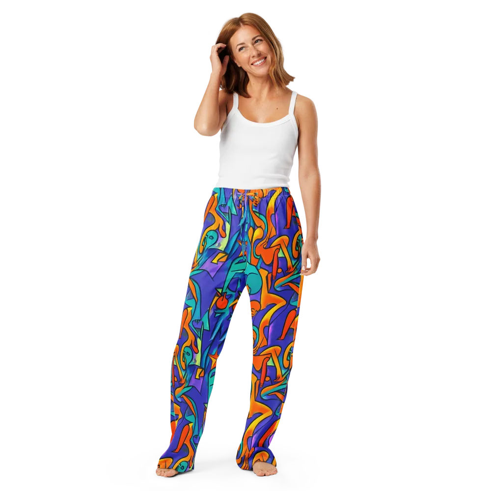 Surreal Movements on Women's Pajama Pants — Front