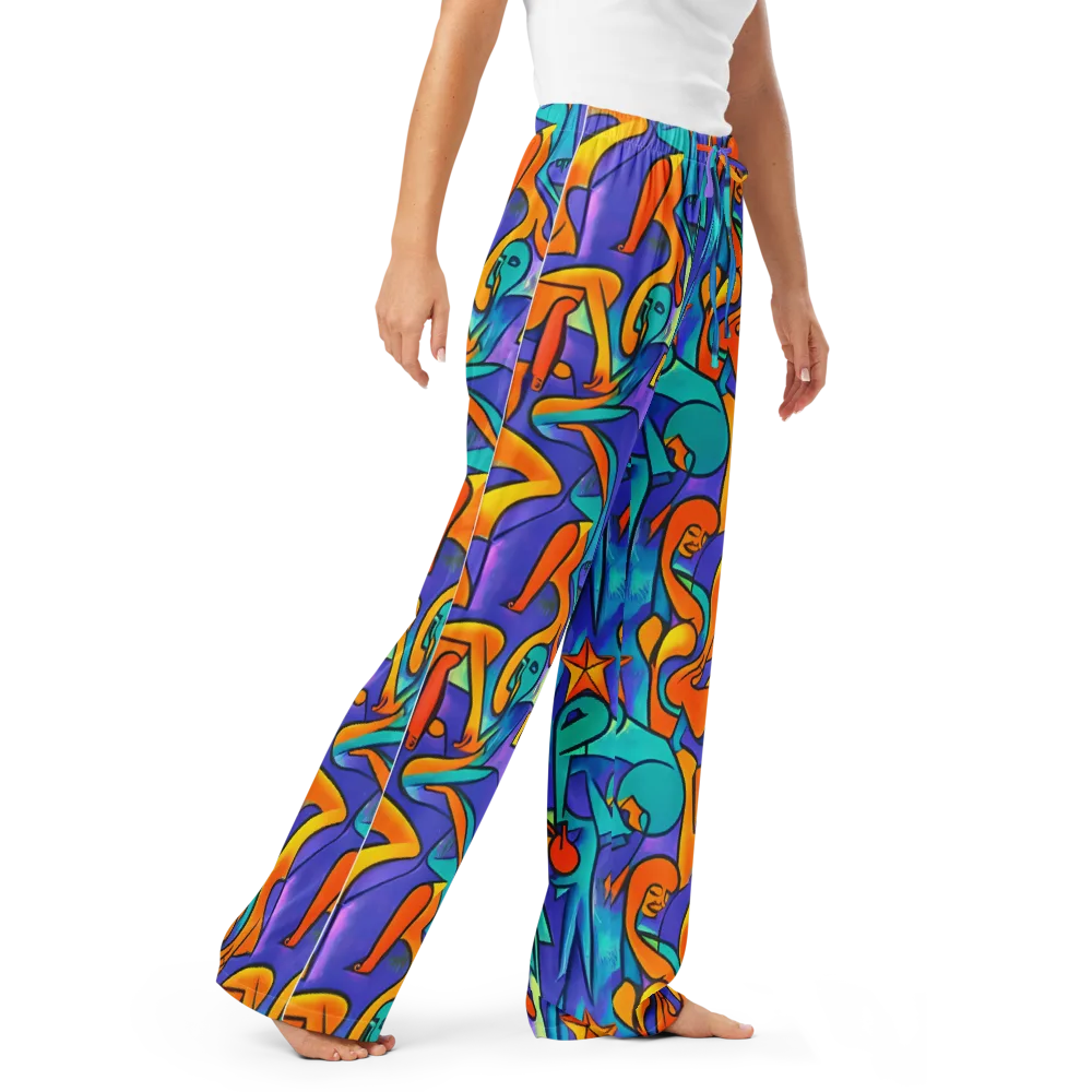 Surreal Movements on Women's Pajama Pants — Right Front