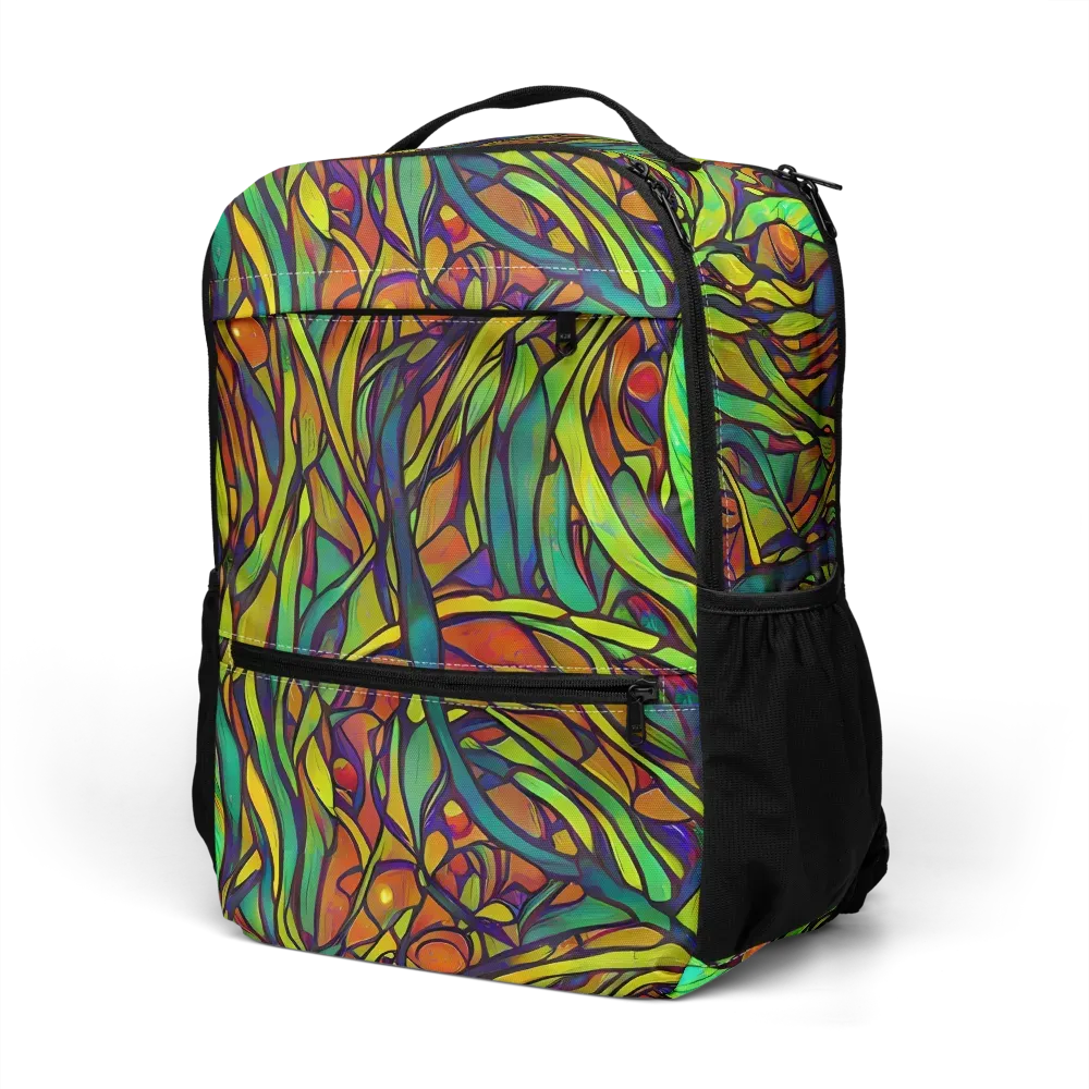 Cosmic Garden on Utility Backpack — Left Front