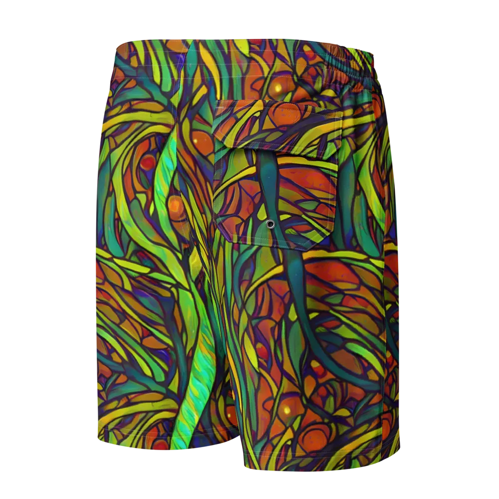 Cosmic Garden on Men's Board Shorts — Back