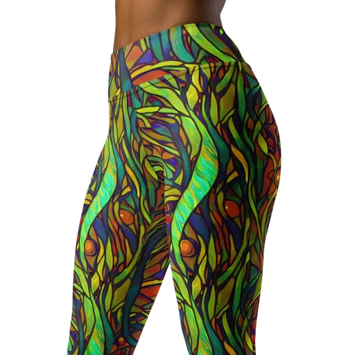 Cosmic Garden on a Yoga Leggings