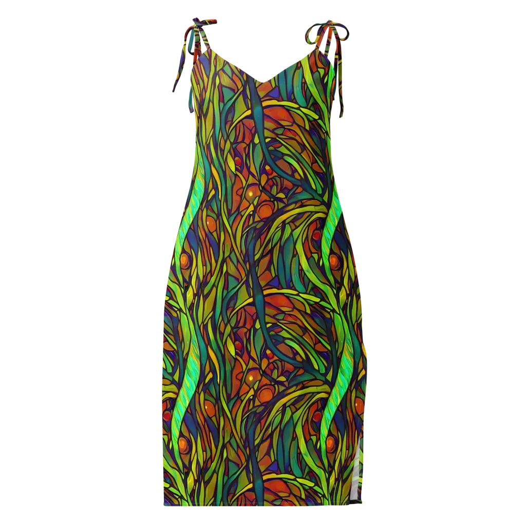 Cosmic Garden on Slip Dress — Front
