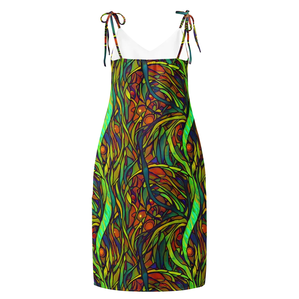 Cosmic Garden on Slip Dress — Back